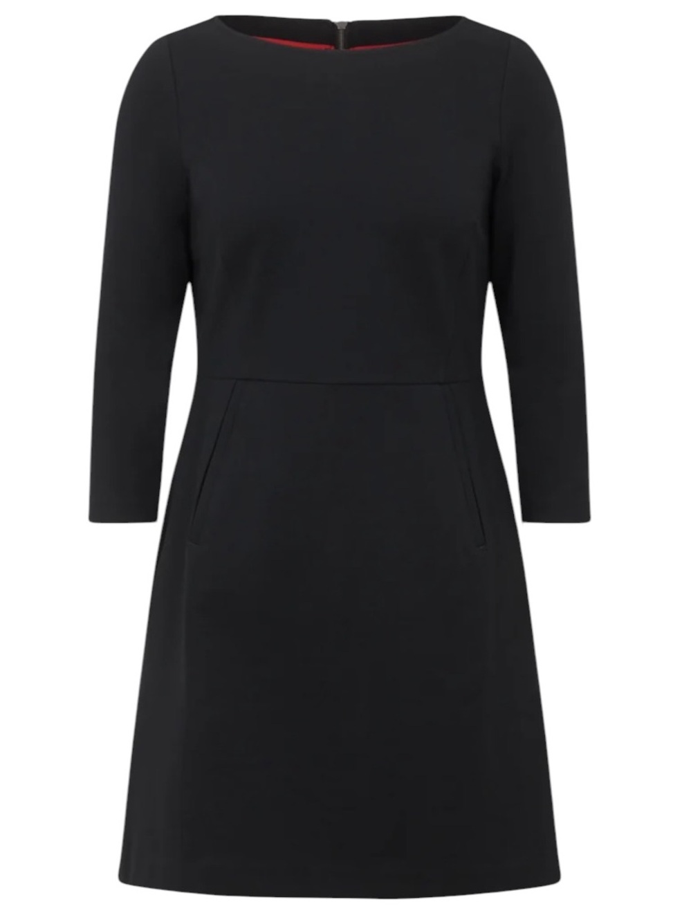 Spanx The Perfect Ponte A-Line Dress in Black Size Large - Picture 1 of 11
